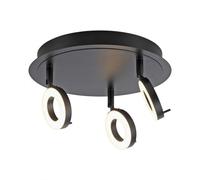 Faretti Da Soffitto LED Bagno Regolabile Antracite IP44 B :3 3, 5 CM 3000 K Luce