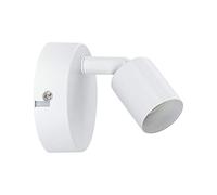Faretti da soffitto Paulmann Carolina max 1x10W GU10 Bianco opaco | Orientabile, per montaggio a soffitto e a parete, dimmerabile a seconda della sorgente luminosa, IP20