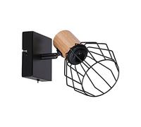 Faretti da soffitto Paulmann " Lanka ", max. 1x20W E14 230V, Nero | Spot orientabile, dimmerabile a seconda della sorgente luminosa, con Interruttore, montaggio sulla Parete