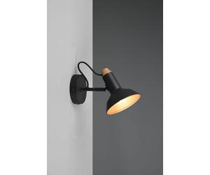 Faretti e portafaretti ROXIE singolo orientabile H.23cm nero e oro 811900132