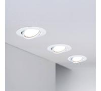 Paulmann Lampada da incasso PLM 93423 Base Coin orientabile 5W 3000K 20° rotonda Bianco