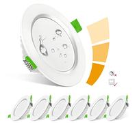 Faretti Led da Incasso per Cartongesso Dimmerabili, 26mm IP44 Luci Soffitto Ultrasottili Faretti da Incasso per Baño, 7W 3000K 650LM Faretti Led Interno Equivalente Alogena 70W, Foro Incasso 75-95mm
