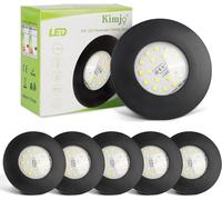 Faretti LED da Incasso per Cartongesso Nero 6W Luce Bianco freddo 6000K [EEK: E]