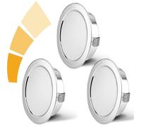 Faretti LED da Incasso per Mobili Dimmerabili 230V 4000K IP44 3PCS Cromati