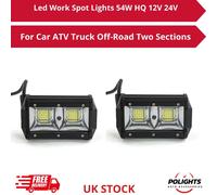 Faretti LED da lavoro 2 pezzi 54W HQ per uso 12V/24V auto, ATV, camion e fuor...