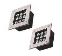 Faretti LED Esterno - Faretto Da Incasso Quadrato, AC85-265V Faretto Luce Da Pavimento, Luci A LED Walk-in Impermeabili IP67, Faretto Da Giardino A LED Per Esterni ( Color : Warm White , Size : 12W )