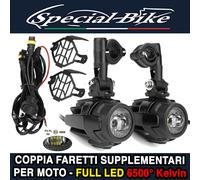 FARETTI LED MOTO UNIVERSALI OMOLOGATI E9 MOTO 40W ALTA POTENZA + 300 METRI