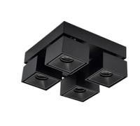 Faretti LED quadrati Faretti da soffitto Dimmerabili Rotazione 360° Pieghevole 90° 9W 15W 1-4 teste Faretti COB AC110V 220V Casa e lavoro(Warm light 3000k,9W)