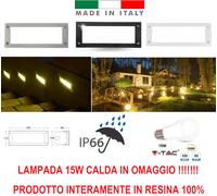 FARETTI LED SEGNAPASSO DA INCASSO E27 INCASSO RETTANGOLARE IP65 ESTERNO