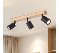 FARETTI LED SOFFITTO ORIENTABILI NERI 3 LED DA INTERNO ILLUMINAZIONE MODERNA