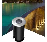 Faretti, mini luce subacquea da 1 W con angolo di fascio di 30°, faretto, luci LED rotonde da giardino, for scale, ponti, giardini, piscine(Blue,220V62MM)