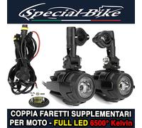 faretti moto a led universali con cablaggio fusibile rele ed interruttore 40w