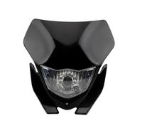 Faretti Moto Led Lampada faro per moto per Kawasaki KLX EXC XCF SX F SMR H4 per enduro per supermoto faro per moto da cross Fari Moto(Nero)