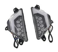 Faretti Moto Led Per KAWASAKI Per Ninja 250 300 400 650 1000 Per Z1000SX Per ZX25R Per ZX4R Per ZX6R Indicatore Direzione Anteriore A LED Luce Lampeggiante Faro LED Moto(BIANCO)