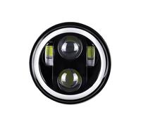 Faretti Moto Led Proiettore Faro A 5.75 Pollici Con Anello Halo Abbagliante E Anabbagliante 5 3/4" Luce Direzione DRL Per Sportster Per Dyna Per Iron 883 Fari Moto
