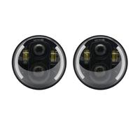 Faretti Moto Led Proiettore Faro A LED 5.75 Pollici 2 Pezzi Per Triumph Per Rocket III 3 Per Speed Triple Per Street Triple Per Da 3/4" Per Iron 883 Fanale Anteriore Faro(Black B)