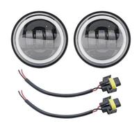 Faretti Moto Led Proiettore Fendinebbia A LED Da 4-1/2" E 4.5 Pollici 30W Faro Ausiliario Moto Luce Sorpasso Led Moto Fari(Black DRL)