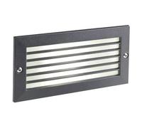 Faretti Segnapasso e Griglia Luce LED da Incasso Parete Muro IP54 Nero 40 W