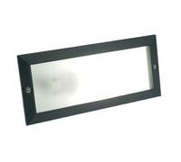 Faretti Segnapasso Luce LED ad Incasso per Parete Muro IP54 Nero 40 W