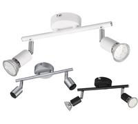 FARETTI SOFFITTO TRIO PARIS 2 LUCI NERI