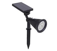 Faretti solari 18 pezzi Chip LED Luci solari da giardino Lampade da giardino per esterni(Luce bianca)
