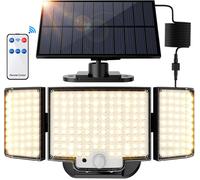 Faretti Solari a Led Da Esterno 212 LED Luce Solare Esterno Sensore Movimento