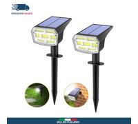 Faretti Solari a Led Da Esterno 59 LED Lampioni Solari Da Giardino IT