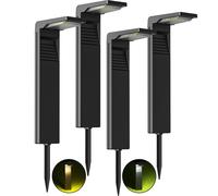 Faretti Solari a Led da Esterno IP65 Lampada Solari Giardino Potenti 32 LED Luci