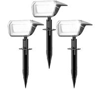 Faretti Solari da Esterno 6500K Luci da Giardino Esterne Energia Solare con