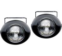 Lampa Faretti lenticolari supplementari universali con lampada alogena H3 12V 55W Set di 2
