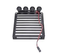 Faretti Veicoli Rc Compatibile Con Traxxas Per Trx4m Per Bronco Per Defender AX-8560 Portafari Da Tetto In Metallo Per Auto Cingolate RC 1/18, Portapacchi Con 4 Luci