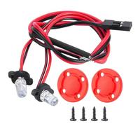 Faretti Veicoli Rc Per Phoenix VS4-10 1/10 2 Pezzi Angel Eyes Light Blue White Spotlight RC Crawler Model Car Decoration Parts(Taillight)