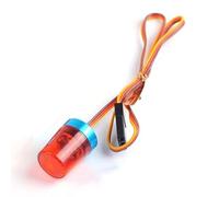 Faretti Veicoli Rc Per Tamiya 1/10 1/14 RC Modello Auto Trattore Camion Ingegneria Lampada Multifunzione Strobo-Blade Luce Rotante Lampeggiante(Red)