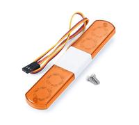 Faretti Veicoli Rc Per Tamiya Per Trx4 Per Scx10 1/8 1/10 105 115 145mm Luce Lampeggiante Multifunzione Con Allarme Parti Aggiornamento Auto RC(Orange,115mm)