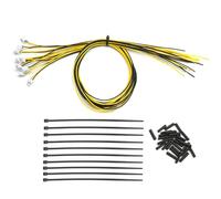 Faretti Veicoli Rc Per Tamiya R620 1/14 10 Pezzi 2.0PH Set Lampade Cavo Terminale RC Trattore Camion Auto Accessori Aggiornamento(Yellow)