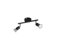 Barra 2 luci PARIS attacco gu10 L. 25CM spot 2 luci nero R80912032