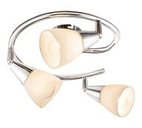 Faretto 3 luci Globo Tadeus cromo 3xE14 Cromo