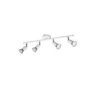 Trio-Leuchten Faretto Paris Barra 4 luci Attacco GU10 Lampadine escluse Bianco opaco 50 cm