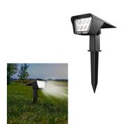 Faretto 7 led luce bianca picchetto da terra pannello solare lampada a muro IP65