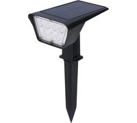 Faretto 7 led picchetto con pannello solare lampada da muro 3,5 watt IP65