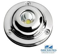 FARETTO A 2 LED SUBACQUEO 5W A LUCE BIANCA IN ACCIAIO INOX 80mm BARCA
