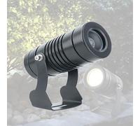 Faretto a Fascio LED Luci - Proiettori a LED a Lungo Raggio, Faretto a fascio stretto impermeabile IP67, Faretto per illuminazione remota per illuminazione di edifici esterni(Warm white,5w(dc12v))