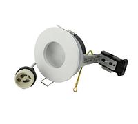 Faretto a incasso rotondo IP65, 230 V, supporto per attacco GU10, per lampadine a LED e alogene da 50 mm