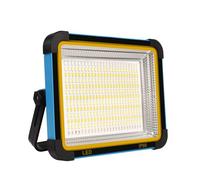 Faretto a LED a batteria, luce solare, da lavoro, portatile, 100 W, equivalente a 5 modalità, faretto da lavoro a LED, 10000 mAh, per pesca, emergenza, cantiere, garage