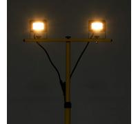 Faretto a LED con Treppiede 2x10 W Bianco Caldo