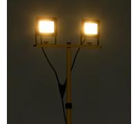 Faretto a LED con Treppiede 2x20 W Bianco Caldo