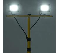 Faretto a LED con Treppiede 2x20 W Bianco Freddo