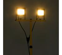 Faretto a LED con Treppiede 2x30 W Bianco Caldo