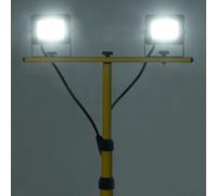 Faretto a LED con Treppiede 2x30 W Bianco Freddo