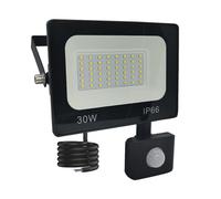 Faretto a LED Floodlights, Outdoor Lights LED Human Body Infrared Sensor Floodlight With Sound And Light Control, 20W Power Supply, IP66 per giardino, cortile, garage, strade